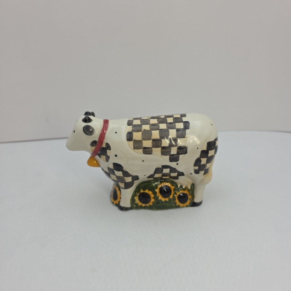 Debbie Mumm Sakura Cow Chicken Salt Pepper Shakers Farm Country Kitchen Set NOTE - Picture 8 of 16